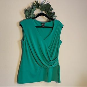 Ann Taylor Polyester V-Neck, Size XL